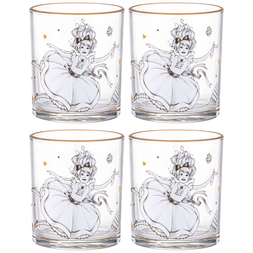 НАБОР СТАКАНОВ ИЗ 4-Х ШТ. "WONDERLAND" 320 МЛ