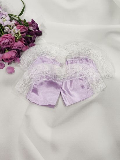 Комплект венчальный 4 предметный со стразами, рельефный цвет:белый с красным