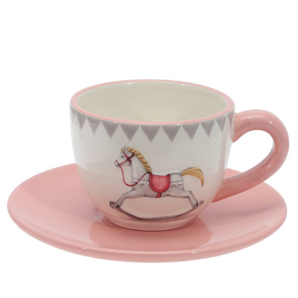 GAEM Набор чашка с блюдцем "Лошадка", 250 мл, L15 W15 H7,5 см