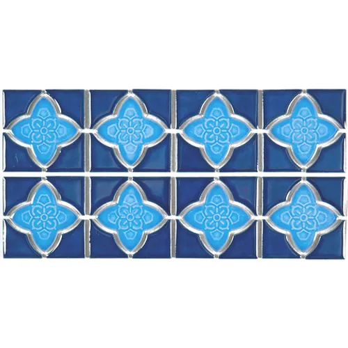 Декоративные элементы из керамики BW0021 Porcelain глянцевая рельефная голубой синий