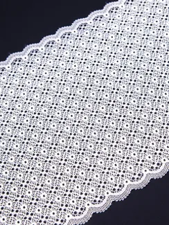 03-271 Кружево эластичное 22 см, айвори 004