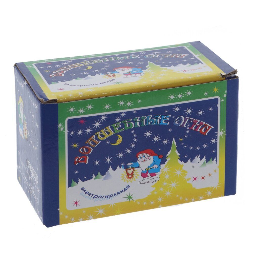 GAEM Электрогирлянда "Праздник", L8,5 м, (180 разноцв микроламп, 8 реж свеч, шнур 1,5 м, 9W)