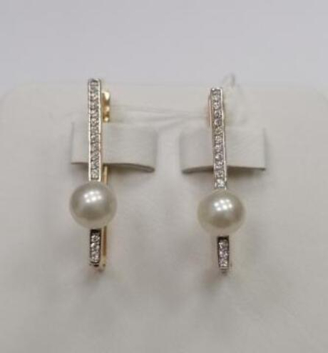 Серьги из золота с жемчугом