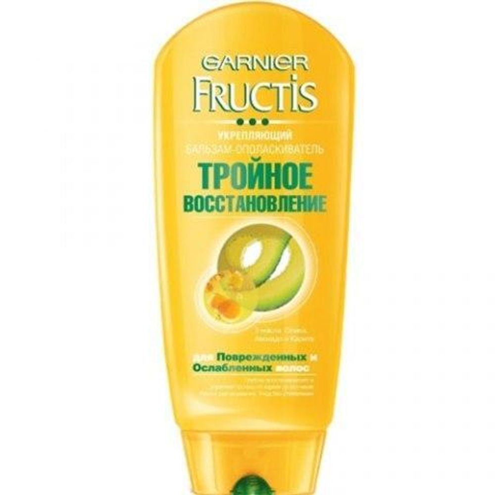 Garnier Fructis Бальзам для волос Тройное восстановление, для сухих и поврежденных волос, 200мл