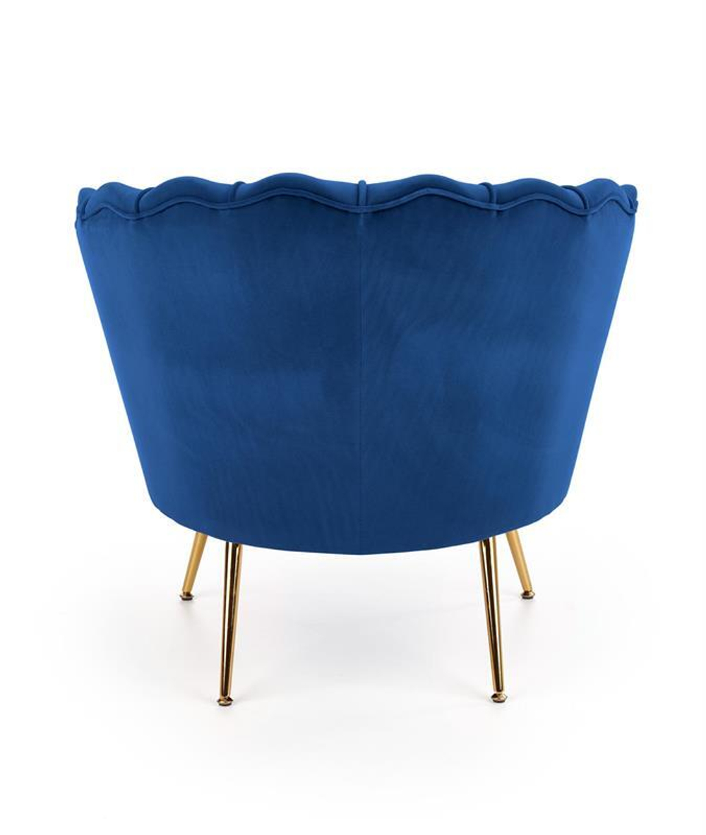 Кресло Halmar AMORINITO (темно-синий/золотой)