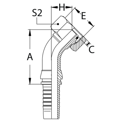 Фитинг DN 12 DKO-L (Г) 26x1.5 18 (45)
