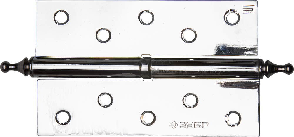 37605-125-2L Петля дверная разъемная, 1 подшипник, цвет хром (CP), левая, с крепежом, 125х75х2,5мм, 2 шт