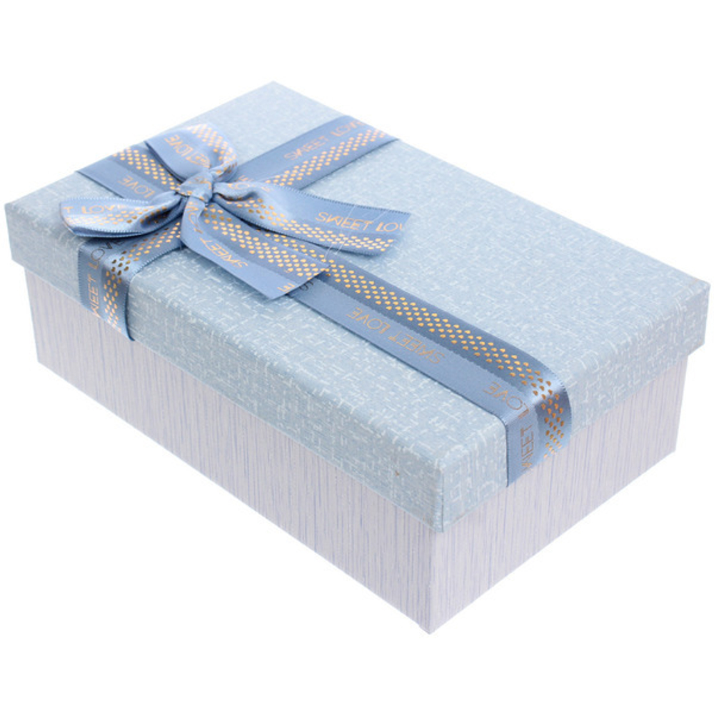 Коробка подарочная «Нежная тайна» 19*12*6,5 см, голубой