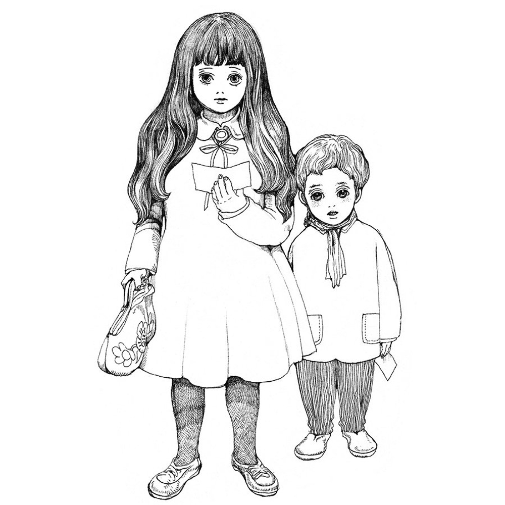 Раскраска Контэнт-Канц, 215*245 мм, лам. картон, soft-touch, выб-лак, конгрев, 48 л., цвет. внутр. блок, "Вселенная Юкко Хигучи. Мяуморфозы"