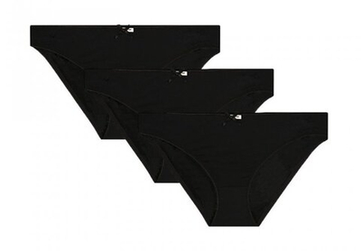 Набор из 3 черных трусиков-слип Olivia (Размер: L) (Цвет: черный)