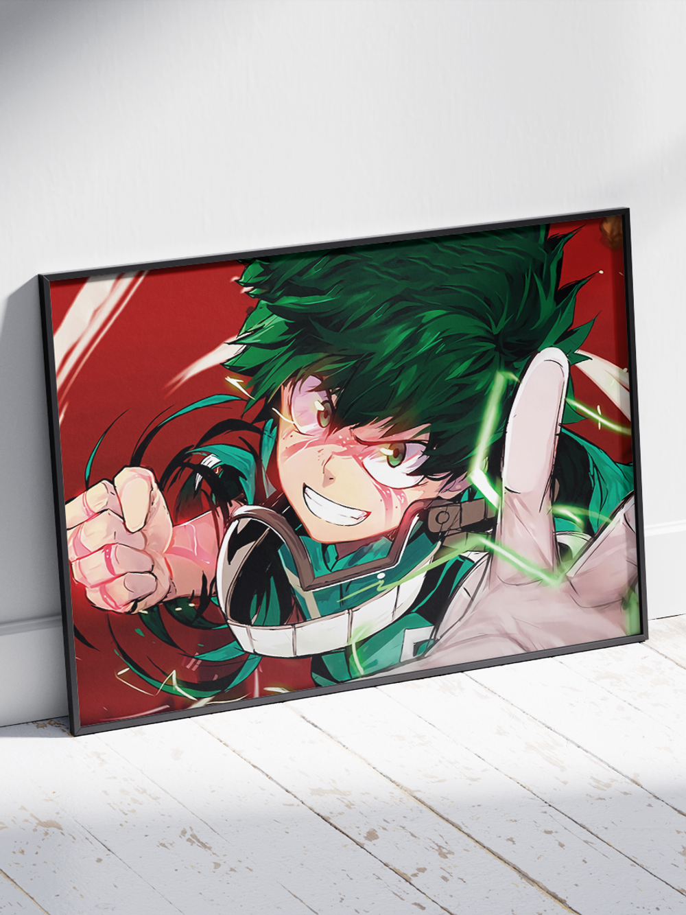 Постер плакат Мидория Во Время Атаки My Hero Academia Моя Геройская Академия
