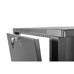 ЦМО Шкаф телекоммуникационный настенный сварной 12U (600 x 350) съёмные стенки, дверь металл, чёрный, ШРН-12.350.1-9005