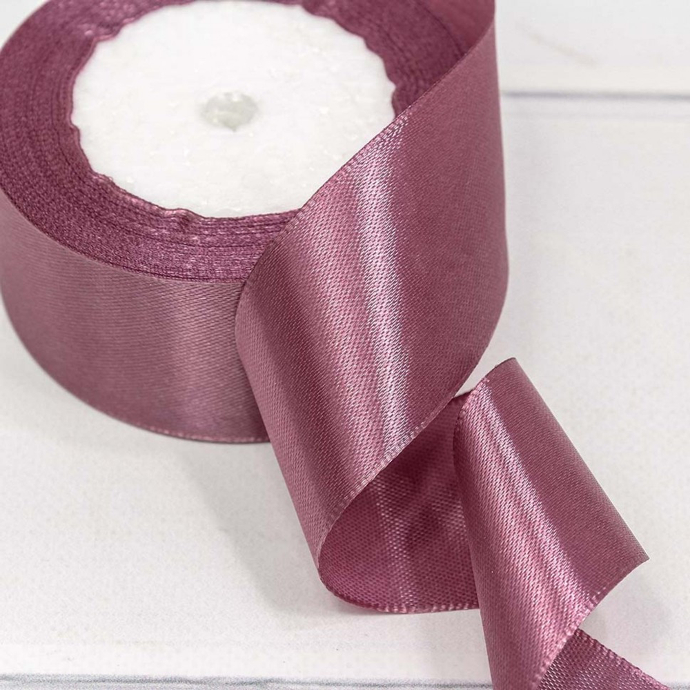 Лента Атласная 3,8см х 28м Сатин (Розовый)