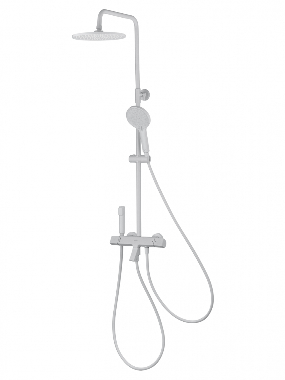 Душевая система с термостатом WONZON & WOGHAND The ONE, Белый матовый (WW-B3094-MW)