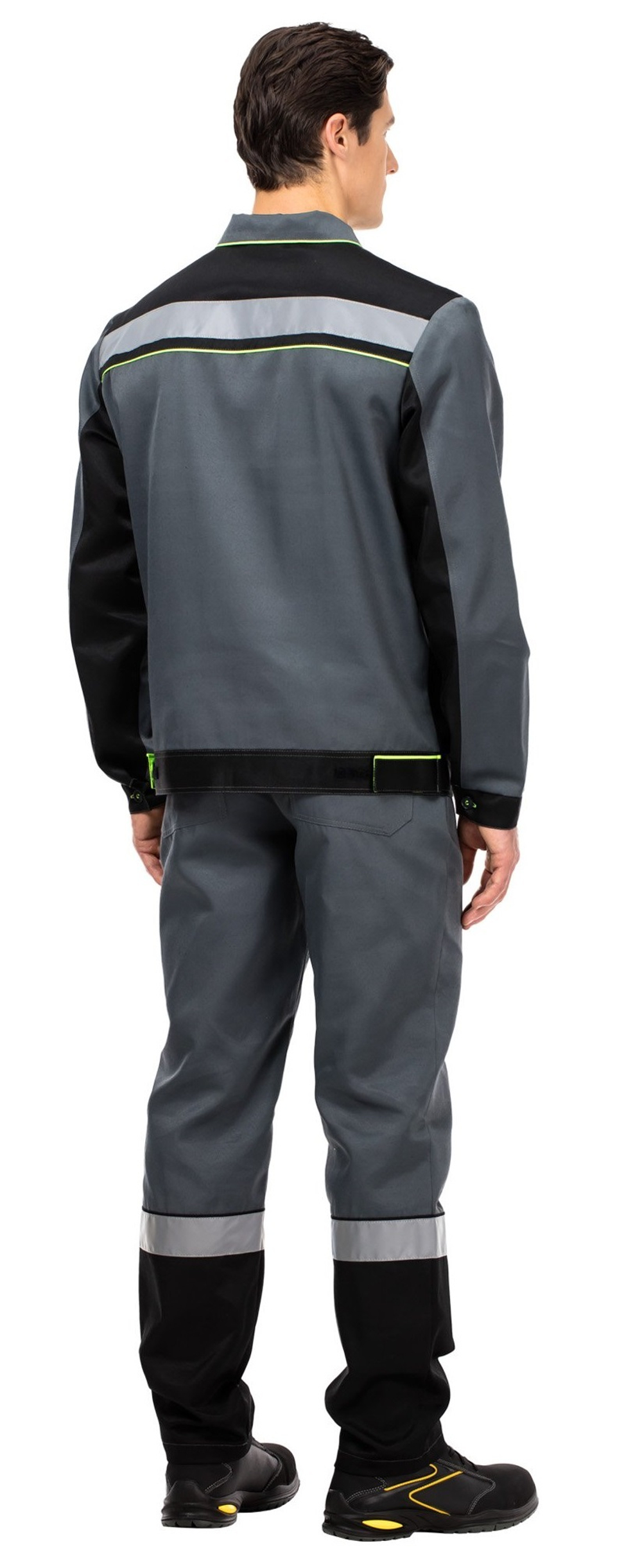 Костюм "ДЖОКЕР" мужской (куртка и брюки), цвет: серый, ткань: смесовая