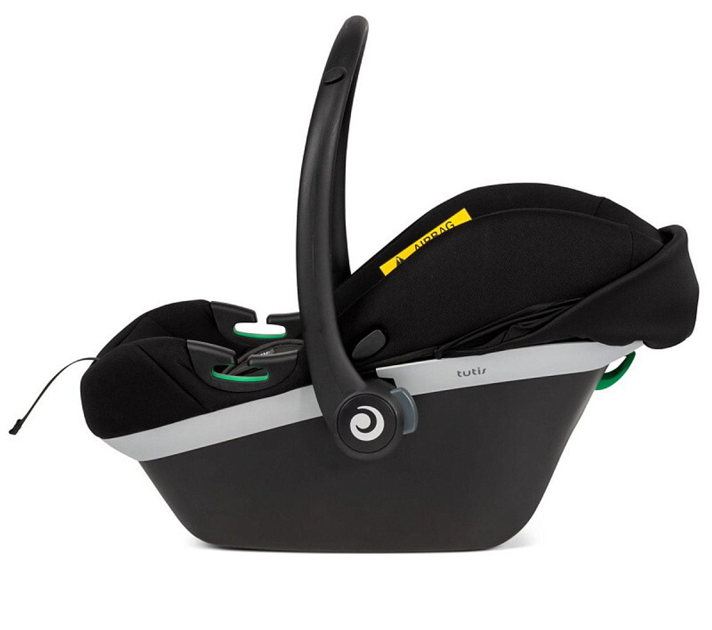 Детская коляска Roan Bass Next Classic d12 2.0 3 в 1 с автокреслом Tutis Elo Black BNC/82/2 Sage Green/Black/руч.Black