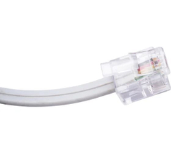 Телефонный шнур-удлинитель 2 м REXANT RJ-11 (джек-джек), 6P-4C, белый 18-3021