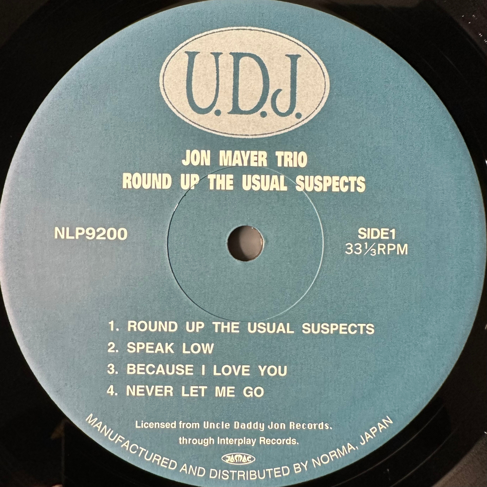 Jon Mayer Trio ‎– Round Up The Usual Suspects (Япония 1994г.)