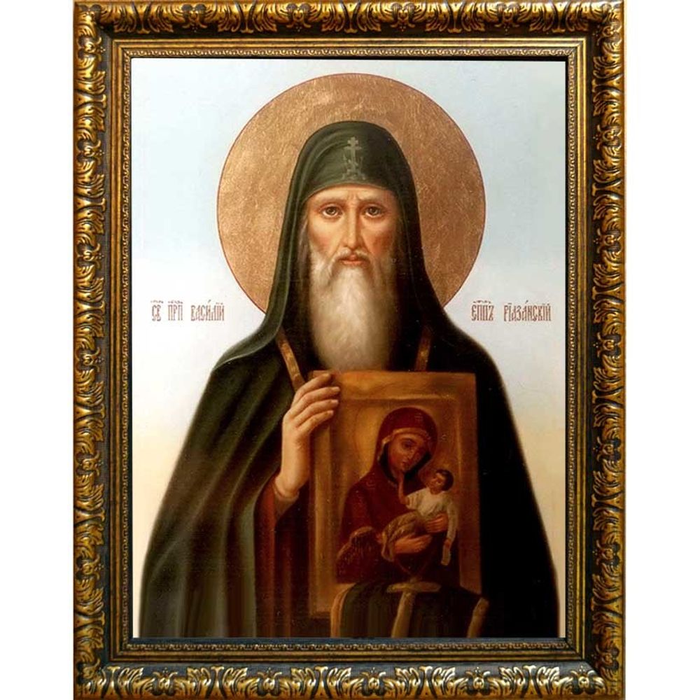 Василий, епископ Рязанский, святитель. Икона на холсте.