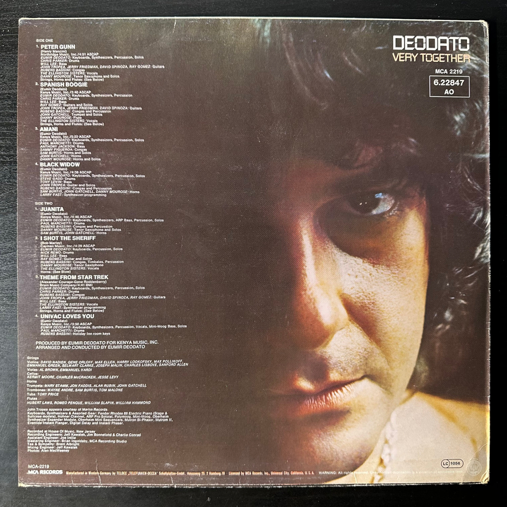 Deodato ‎– Very Together (Германия 1976г.)