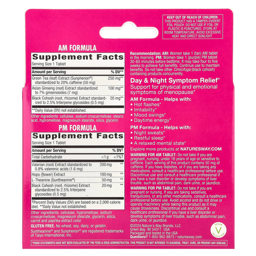 Nature's Way, AM / PM Menopause Formula ™, 60 таблеток