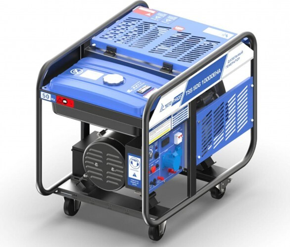 Электростанция дизельная с воздушным охлаждением ТСС SDG10000 EHA открытая 100037