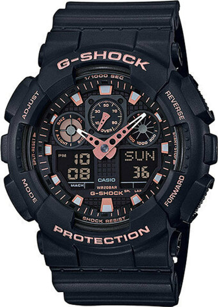 Японские наручные часы Casio G-SHOCK GA-100GBX-1A4 с хронографом