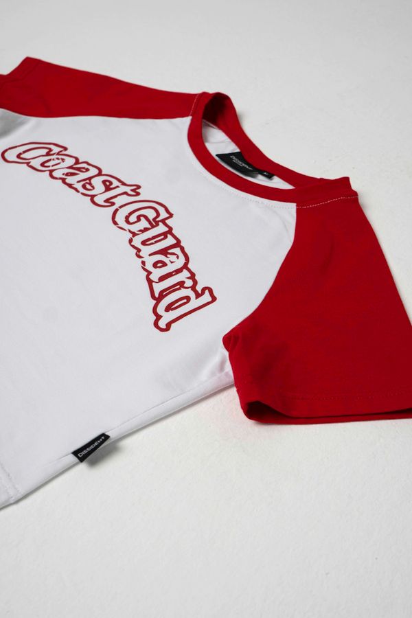 Топ-кроп "Coast Guard" Красный - фото 4