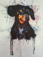 Панель (Армани-шелк дублир-й). Собаки №8