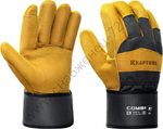 KRAFTOOL COMBI от мех. воздействий, с доп. накладкой на ладони, XL, комбинированные, спилковые перчатки (11310-XL)