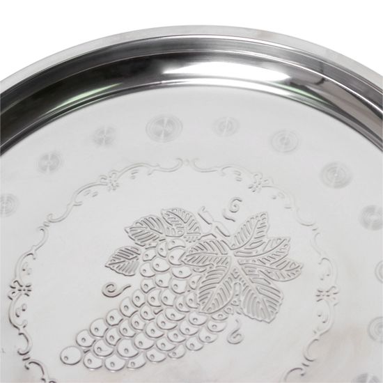 Поднос 34 см. из нержавеющей стали Kamille КМ 4300