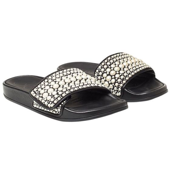 Jimmy Choo Flat Slip-On Sandal 'Black'