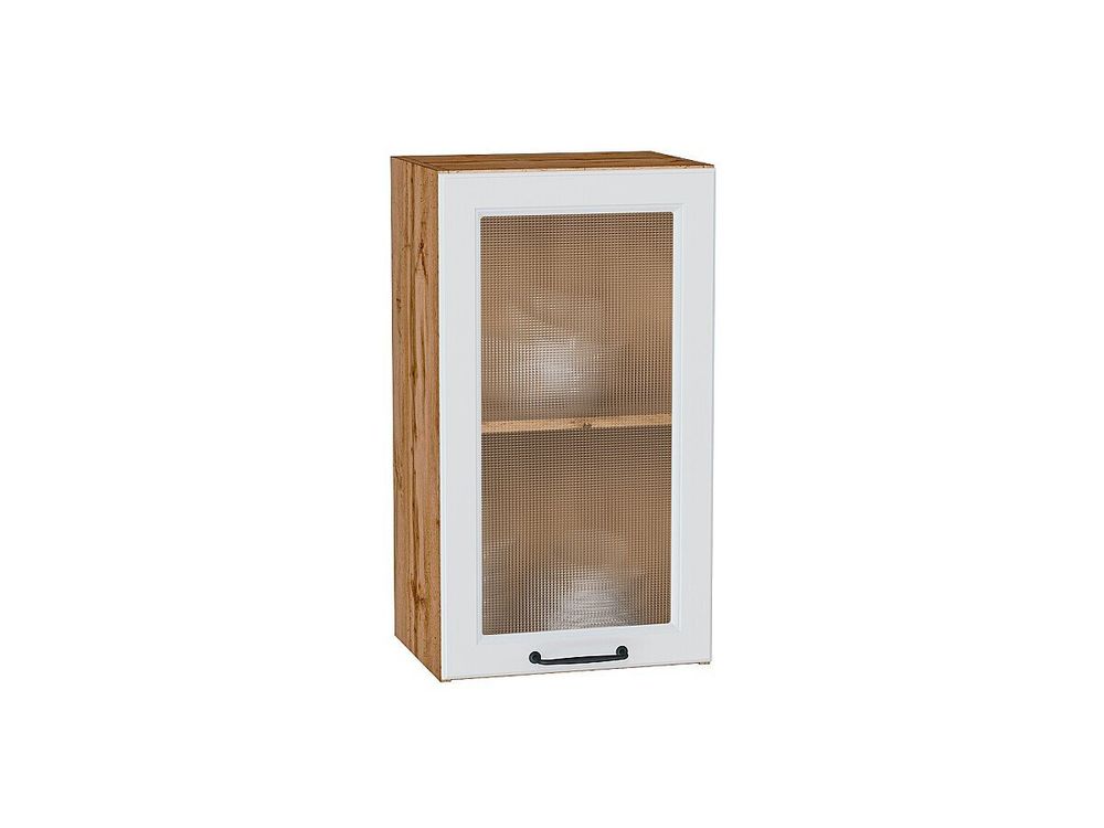 Шкаф верхний с 1-ой остекленной дверцей Ницца