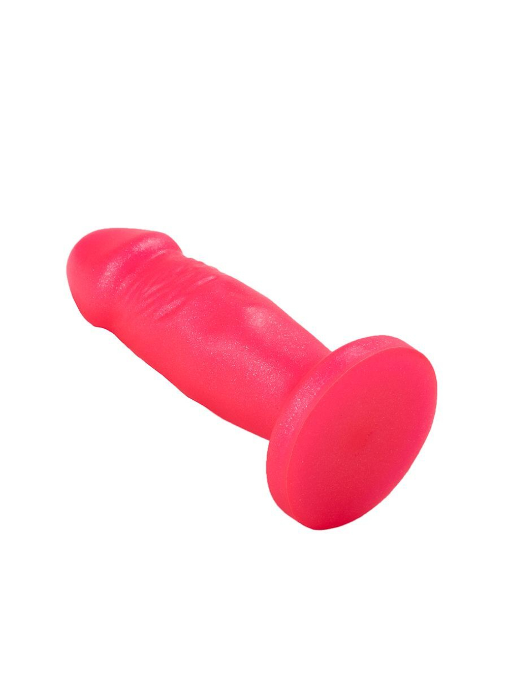 Розовый анальный фаллос - 12 см. (Цвет: розовый)