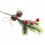 Ветка хвойная «Зимний иней» 19 см