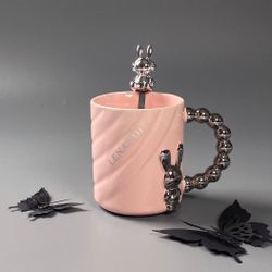 Lenardi 315-071 Кружка 430мл с ложкой в под.уп.(х36)Фарфор