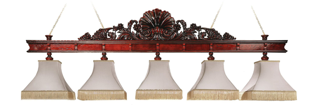 Лампа "Неаполь" 5 плафонов - ясень / клён