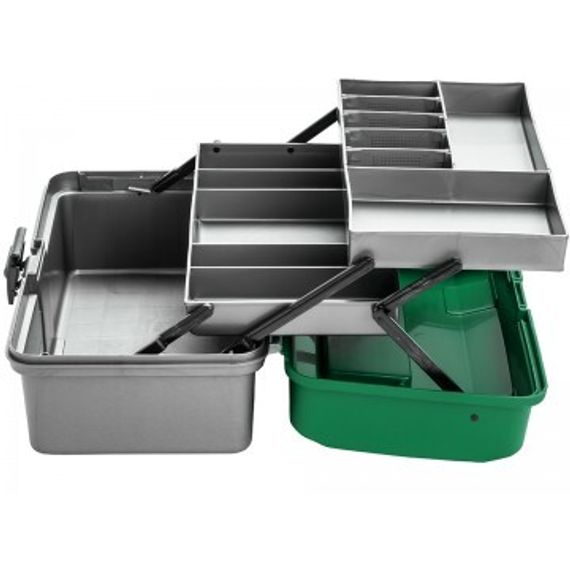 Ящик для инструментов Helios двухполочный зеленый