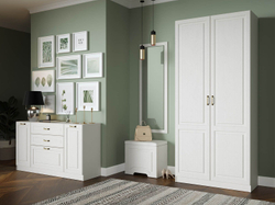 Прихожая Ливерпуль 1 Белый/Ясень ваниль