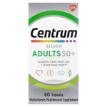 Centrum, Серебро, для взрослых старше 50 лет, 80 таблеток