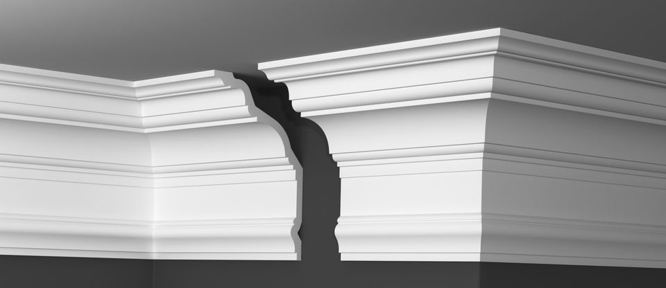 Плинтус потолочный Де-Багет Декор ДП 56/250