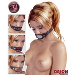 Кляп с четырьмя сменными заглушками для рта Silence Knebel Set (Цвет: черный)