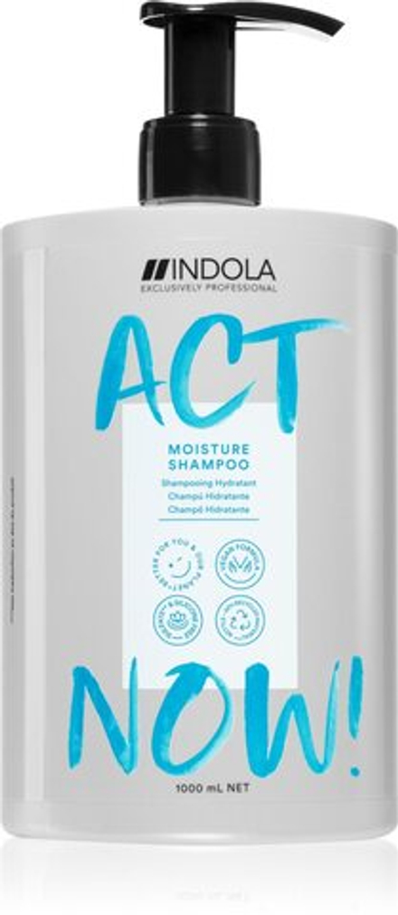 Indola Act Now! Moisture - увлажняющий шампунь для волос /   1000  ml  / GTIN 4045787578522