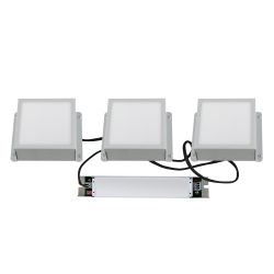 ULP-1010-20W-4000K IP54 GRILYATO OPAL WHITE KIT03 Светильники светодиодные потолочные встраиваемые. комплект из 3 штук. Белый свет 4000K. 2100Лм. Для ячеек 100x100мм. Корпус белый. В комплекте с и-п. ТМ Uniel