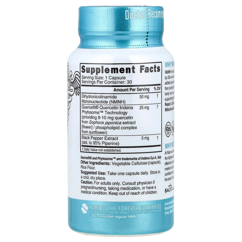 Nutri, NMNH, 30 веганских капсул