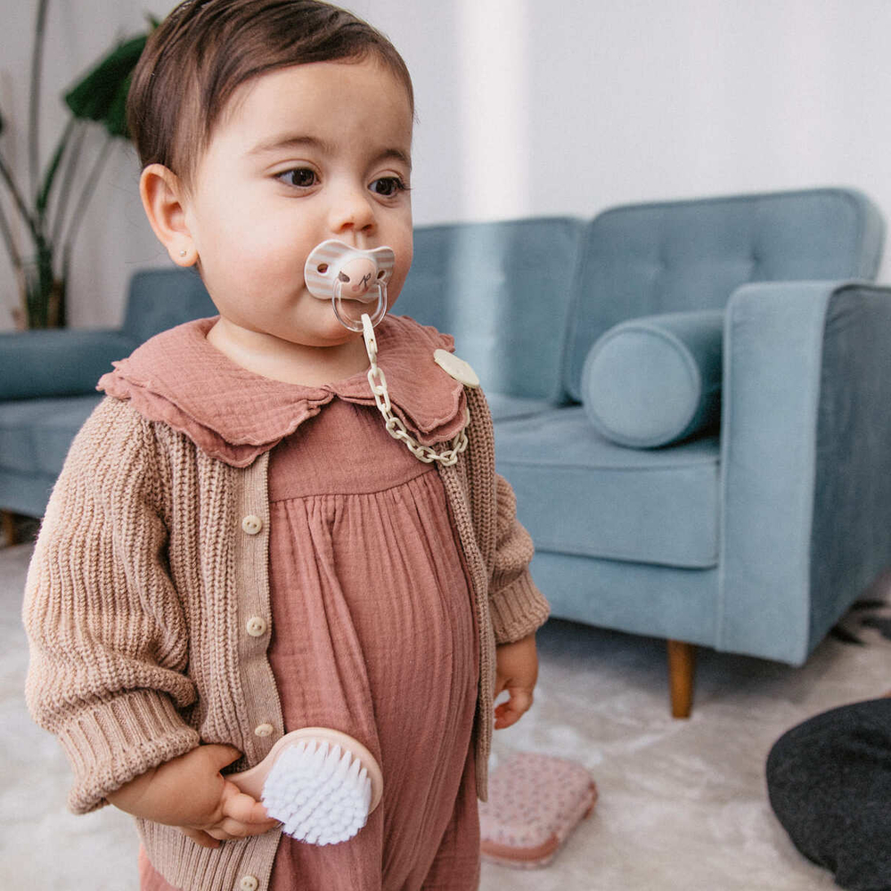 Комплект детских расчёсок Suavinex Birdies розовый