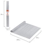 Бумага гофрированная (креповая) МЕТАЛЛИК 110 г/м2, СЕРЕБРЯНАЯ, 50х250 см, ОСТРОВ СОКРОВИЩ, 112552