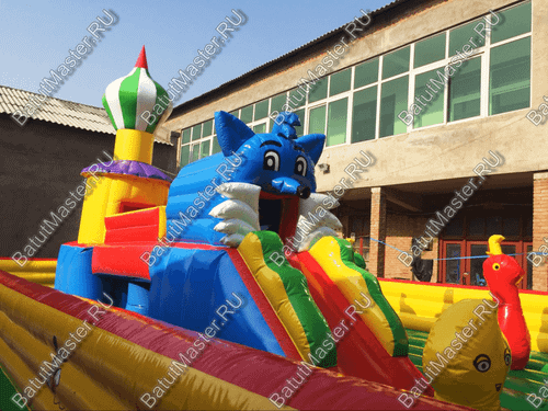 Коммерческий надувной батут "Кошачье царство"