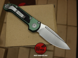 Нож Microtech GRN LUDT Gen III Standard S/E - клинок серый, зеленая рукоять