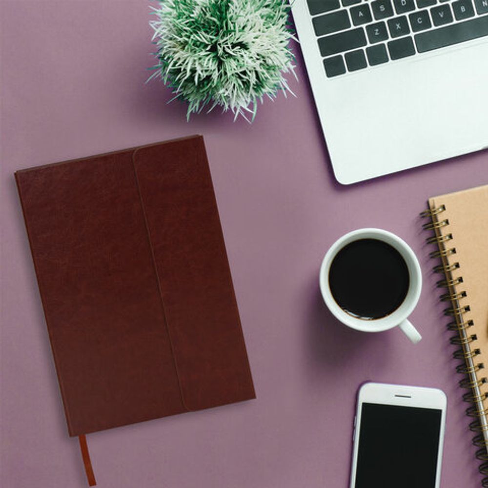 Ежедневник недатированный А5 (148х218 мм), GALANT "Magnetic", кожзам, магнитный клапан, 160 л., коричневый, 111880